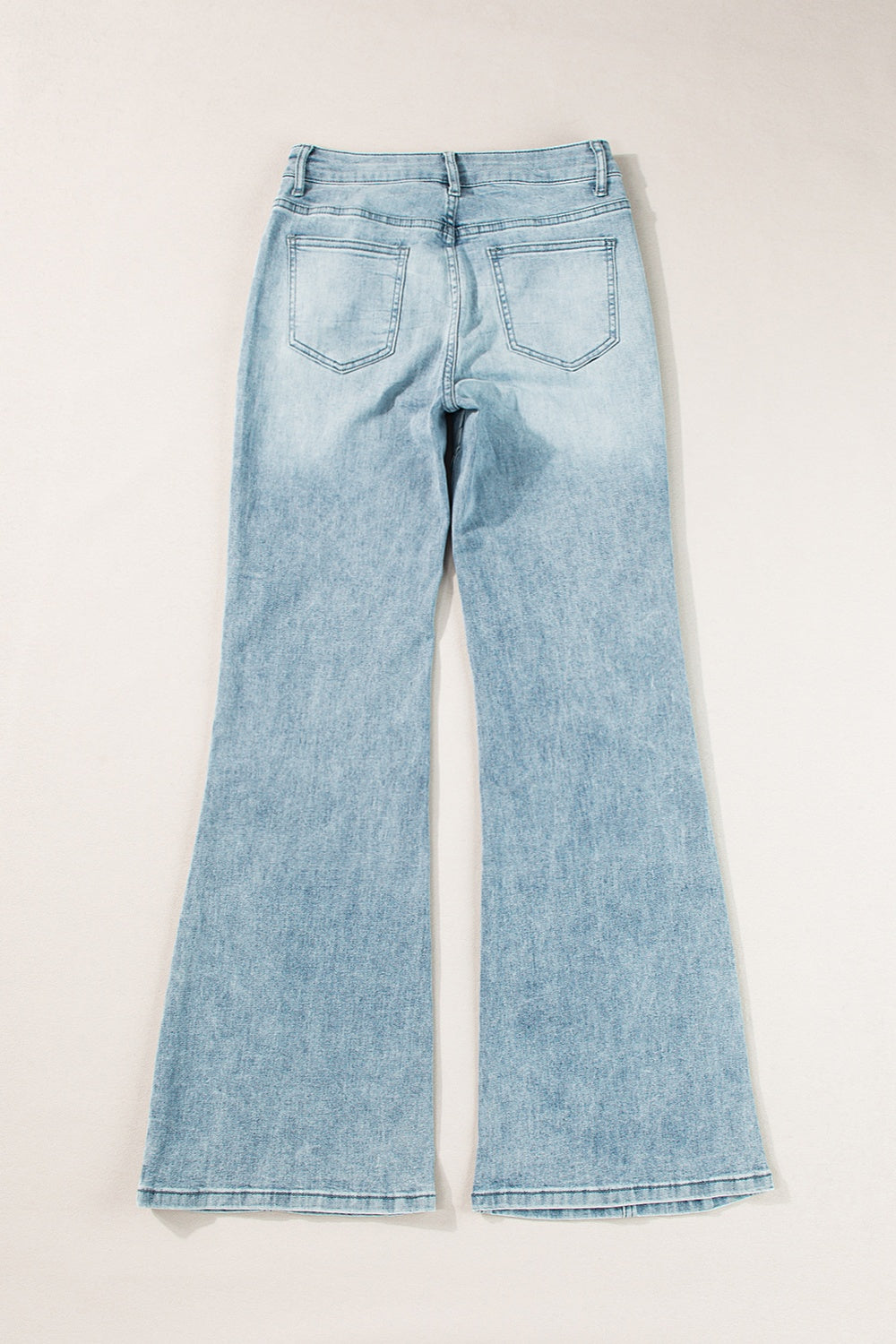 TEEK - High Waist Bootcut Jeans with Pockets PANTS TEEK Trend   