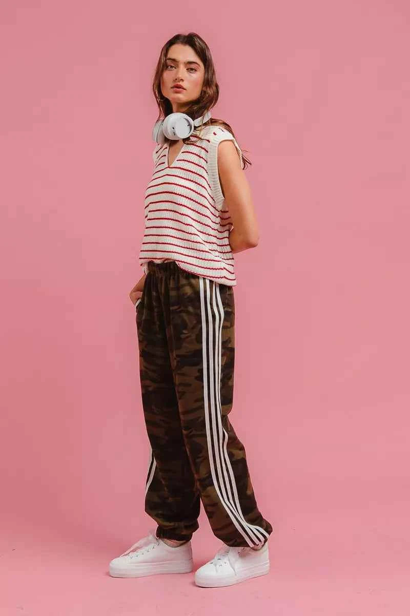 TEEK - Side Lines Camouflage Track Pants PANTS TEEK Trend