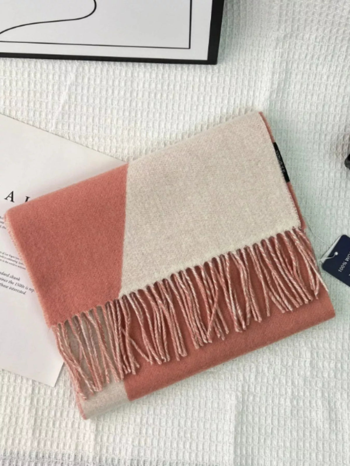 TEEK - Fringe Color Block Scarf SCARF TEEK Trend