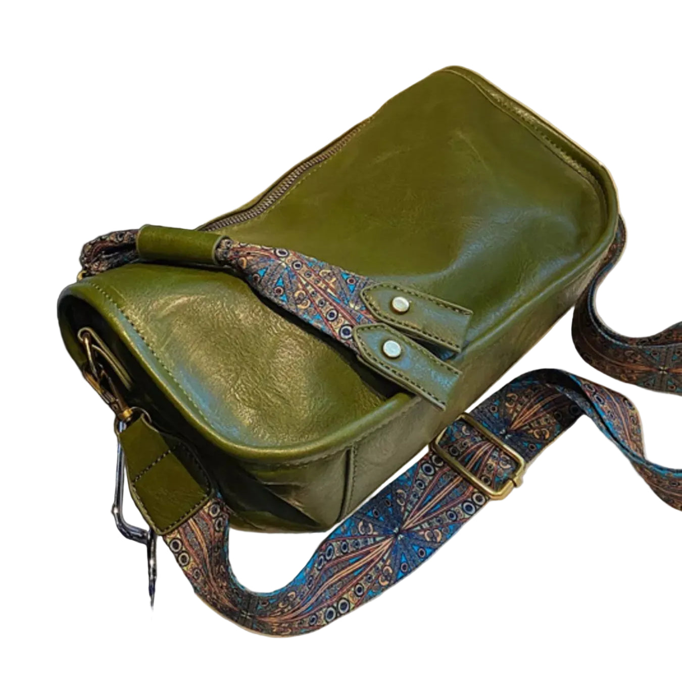 Patterned Strap Crossbody Bag Trendsi
