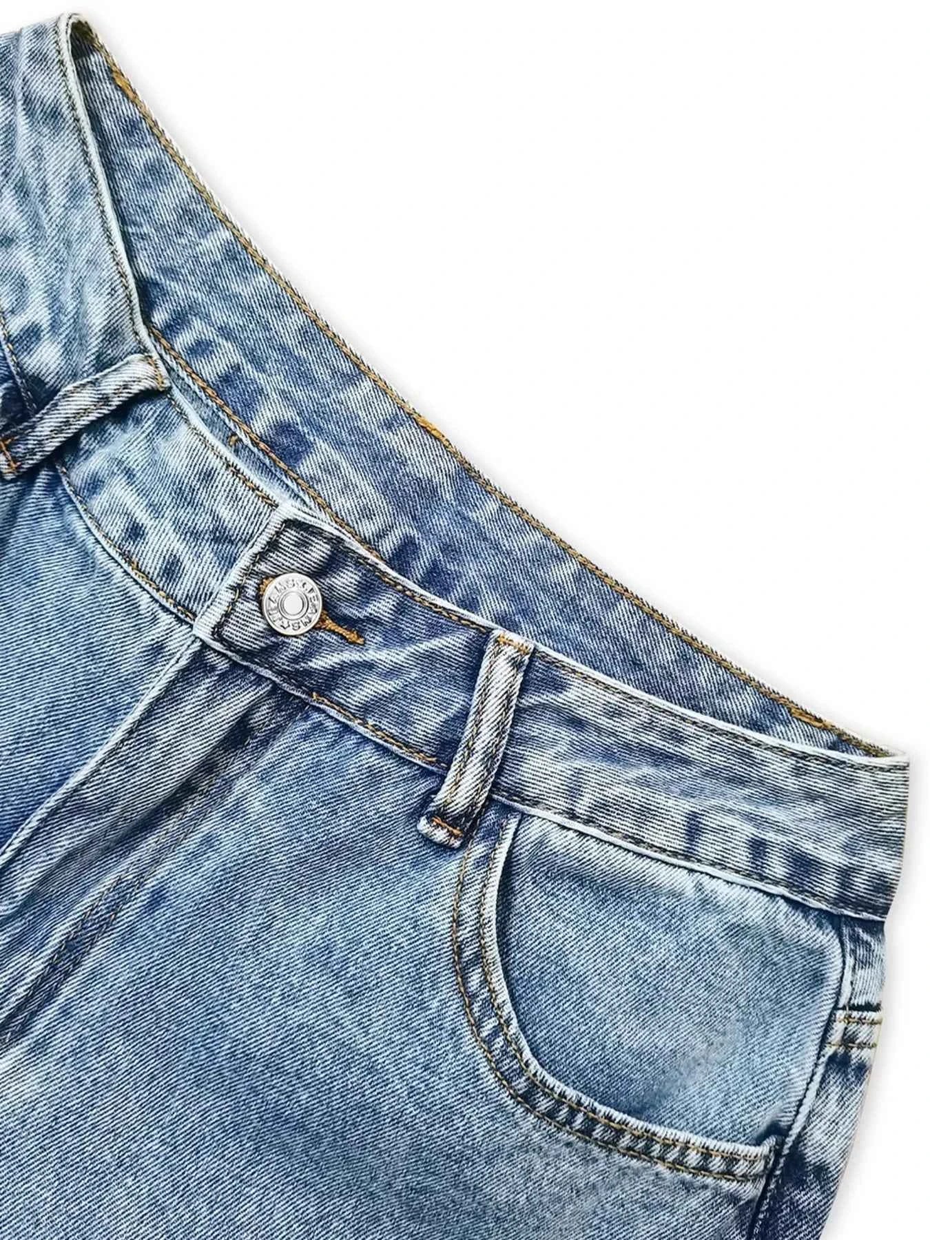 TEEK - Distressed Wide Leg Jeans JEANS TEEK Trend