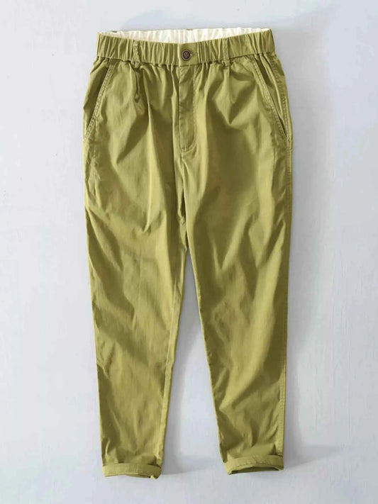 TEEK - Mens Plus Size Casual Elastic Waist Pants PANTS TEEK Trend Green M