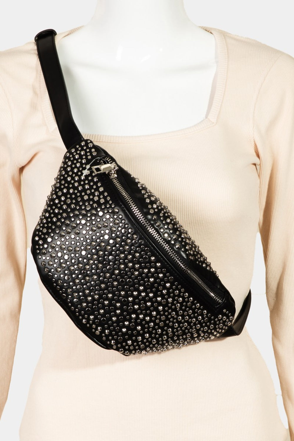 TEEK - Studded Crossbody Bag BAG TEEK Trend Black  