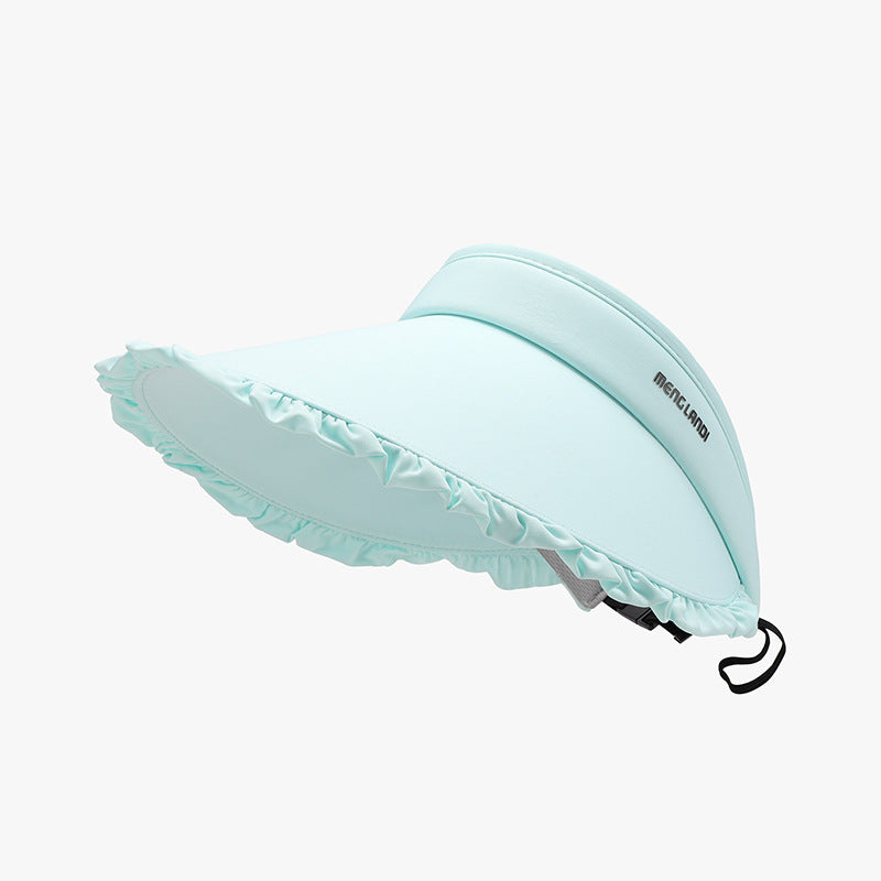 TEEK - Frill Adjustable Ice Silk Sun Hat HAT TEEK Trend Pastel  Blue One Size 