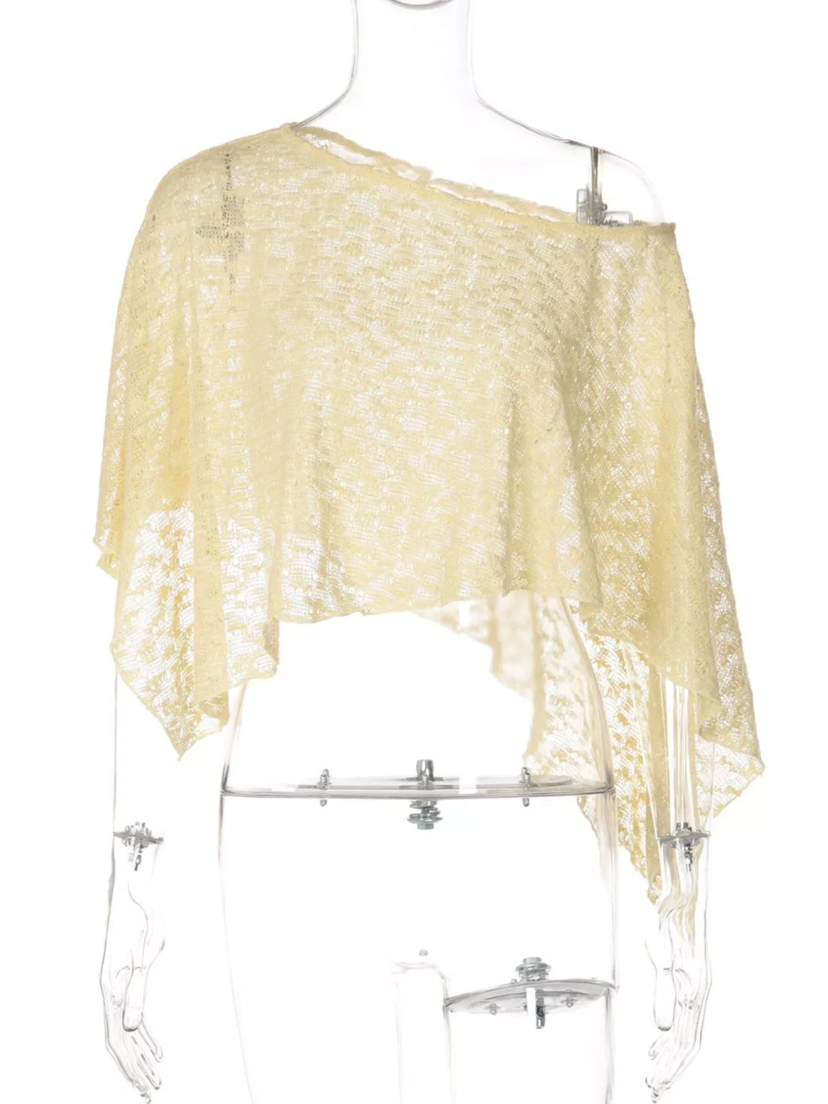 One Shoulder Long Sleeve Cover Up Trendsi