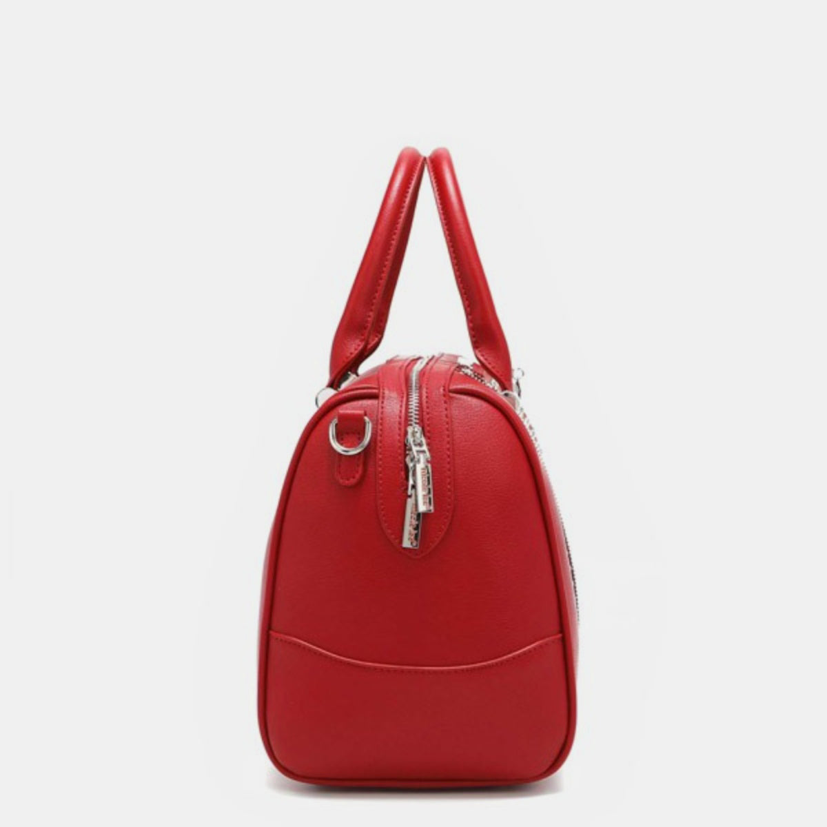TEEK - Red NL Studded Boston Bag BAG TEEK Trend   