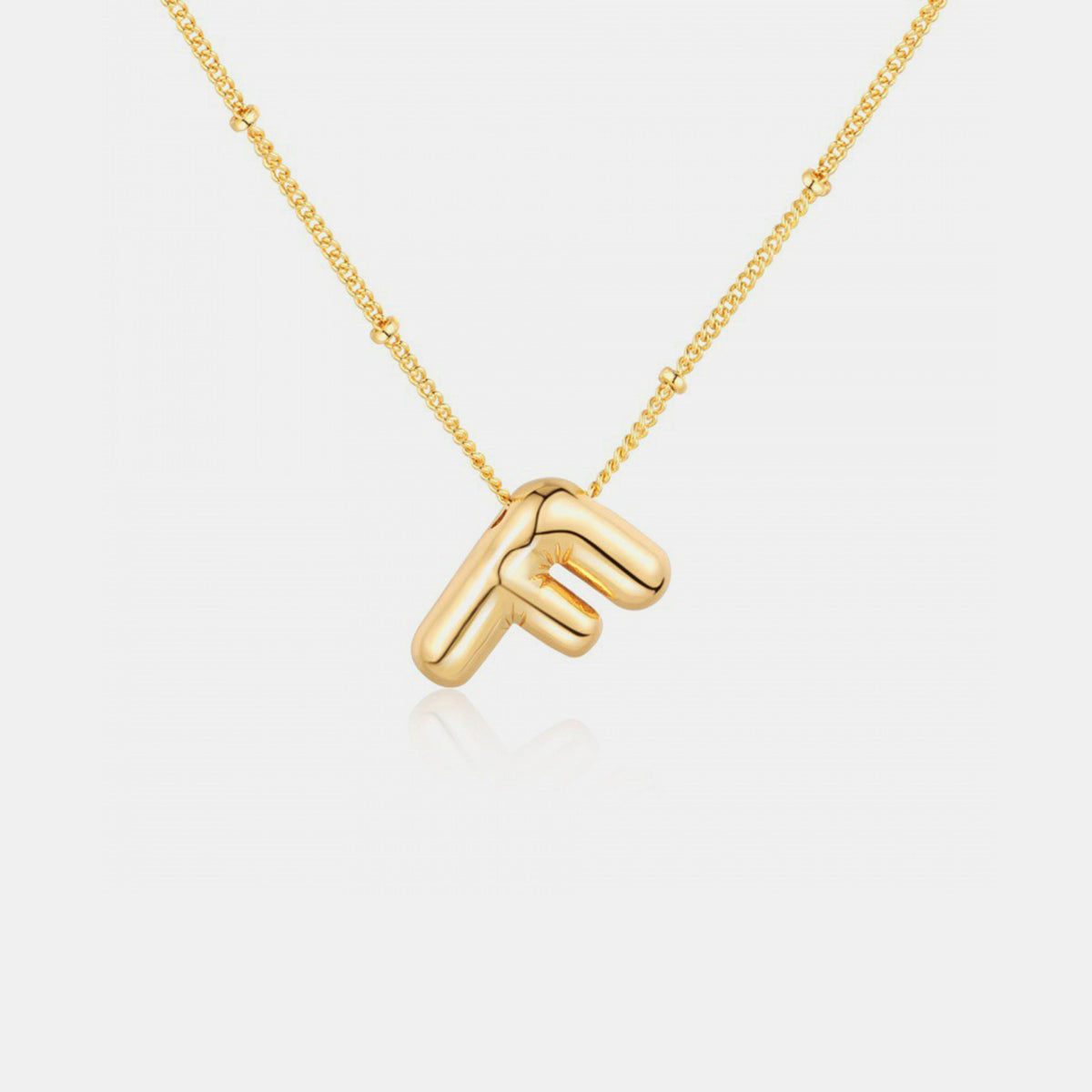 TEEK - A-J Gold-Plated Letter Necklace JEWELRY TEEK Trend Style F  