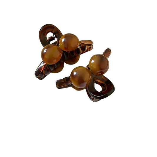 TEEK - Brown Acrylic Hair Claw Clip HAIR SUPPLIES TEEK Trend   