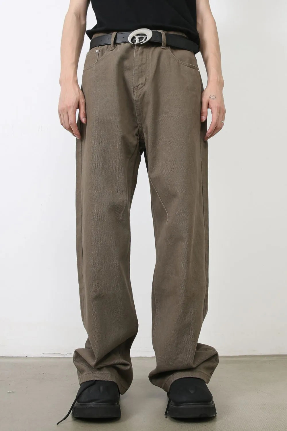 TEEK - Mens Taupe Baggy Pocketed Jeans JEANS TEEK Trend