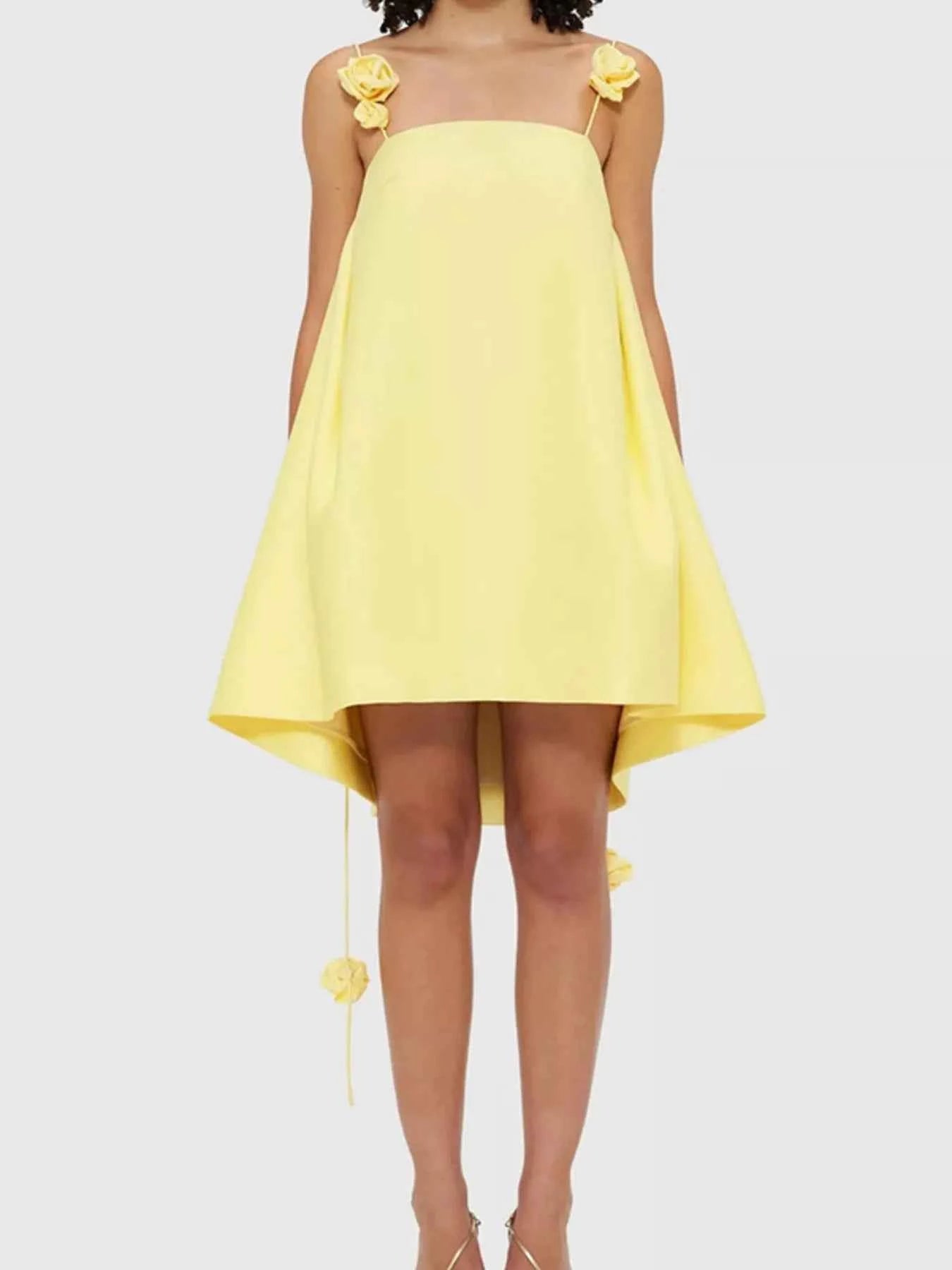 TEEK - Floral Strap Mini A-Line Dress DRESS TEEK Trend