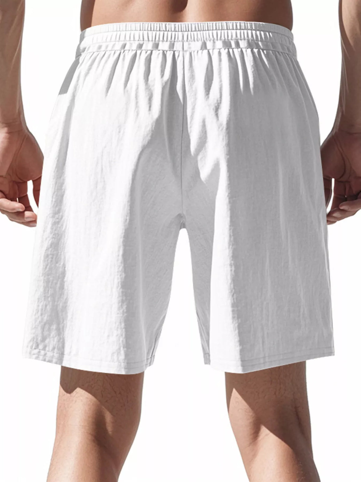 Men's Full Size Casual Drawstring Shorts Plus Size Trendsi
