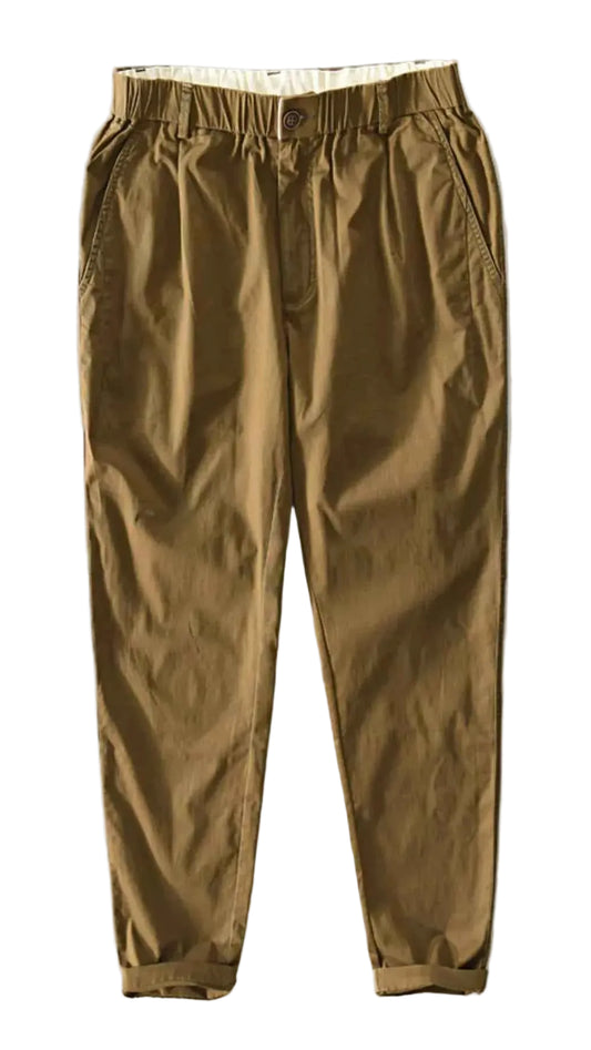TEEK - Mens Plus Size Casual Elastic Waist Pants PANTS TEEK Trend Coffee M