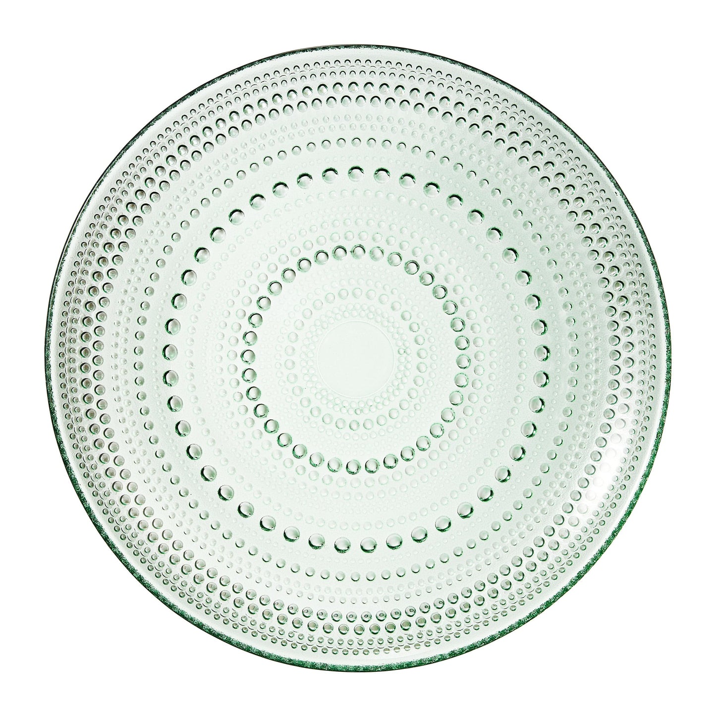 TEEK - Glass Hobnail Dinner or Charger Plates Set | Green HOME DECOR TEEK KS