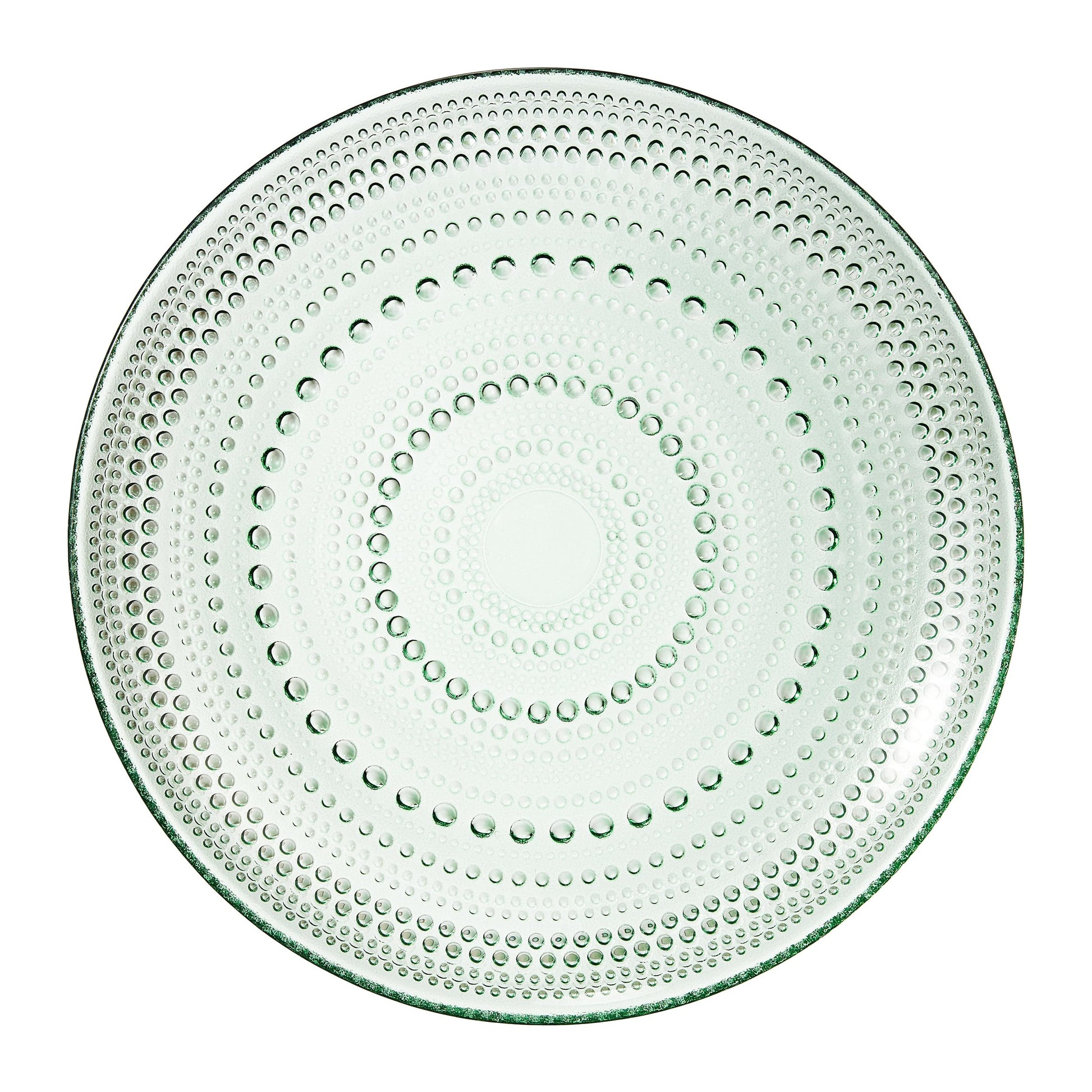 TEEK - Glass Hobnail Dinner or Charger Plates Set | Green HOME DECOR TEEK KS