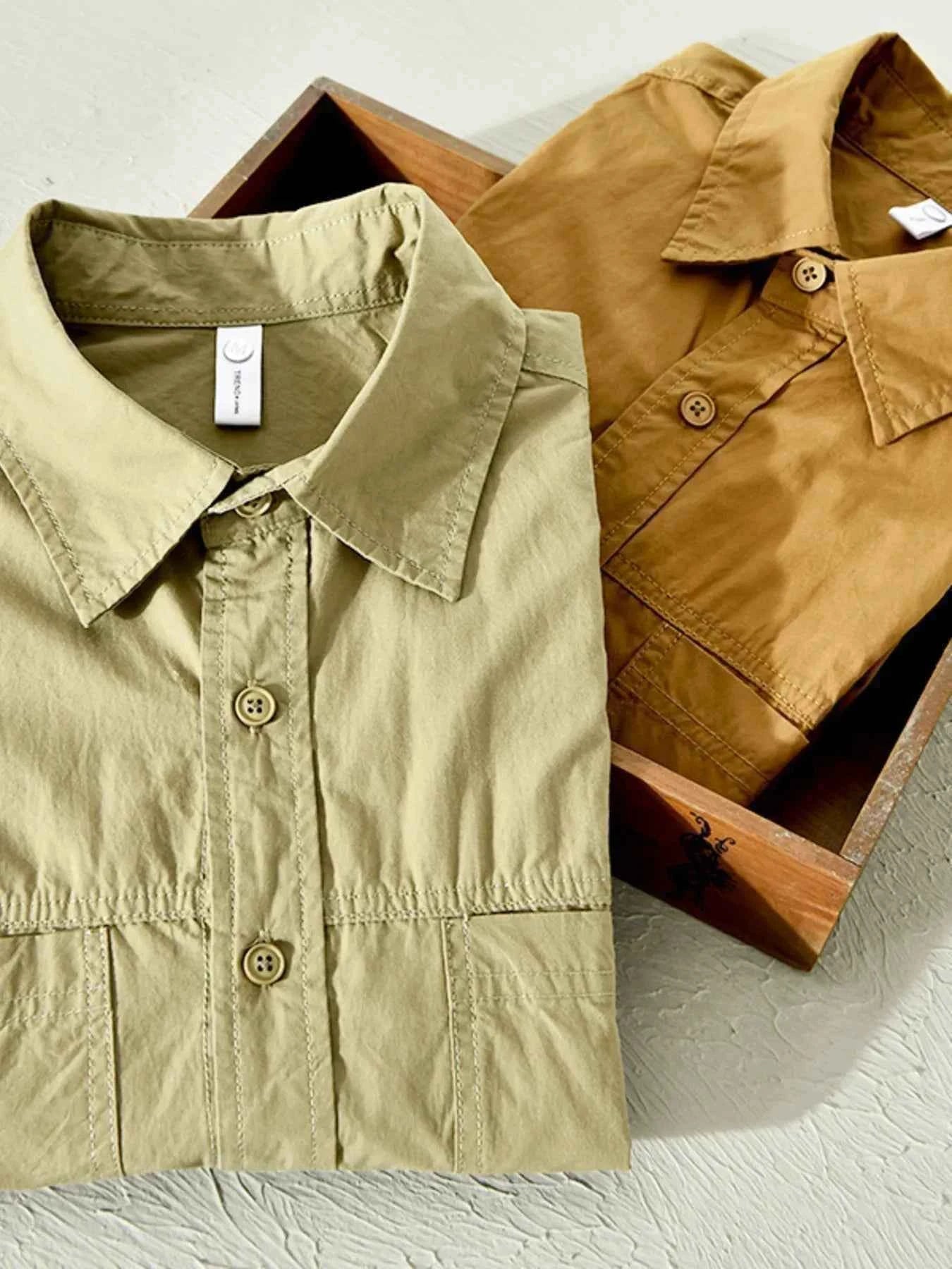TEEK - Mens Plus Size Casual Short Sleeve Button-Down Shirt TOPS TEEK Trend