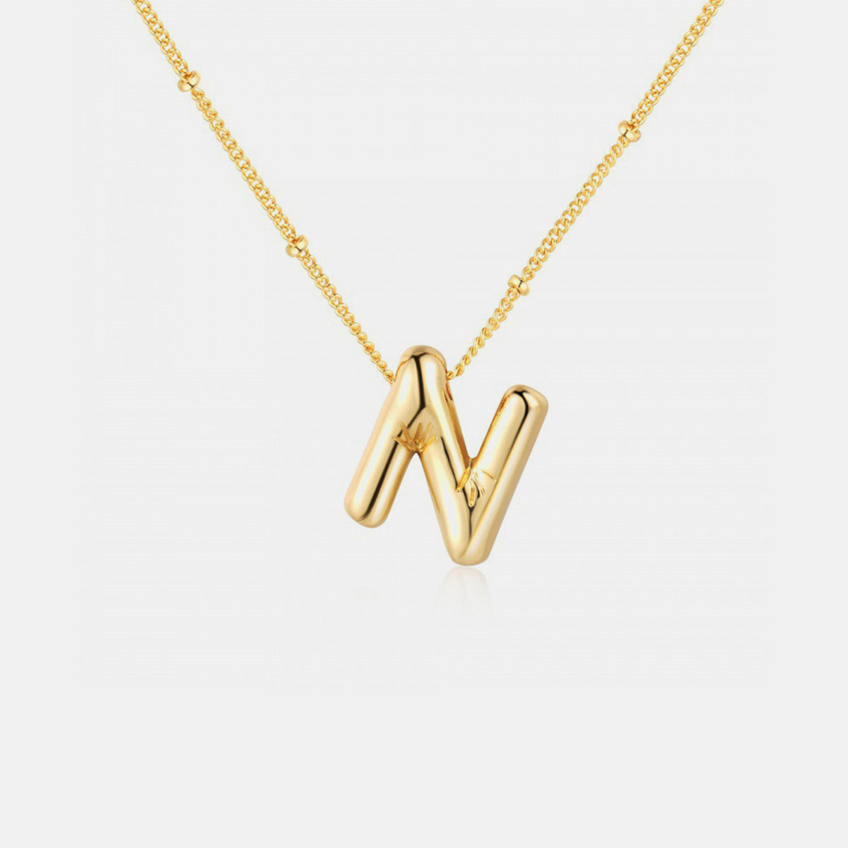 TEEK - K-S Gold-Plated Letter Pendant Necklace JEWELRY TEEK Trend Style N  