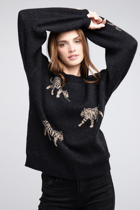 TEEK - Tiger Pattern Sweater SWEATER TEEK FG   