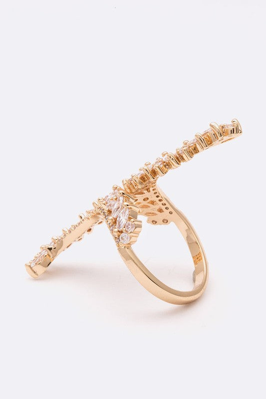 TEEK - Adjustable Iconic CZ Cocktail Ring RING TEEK FG   