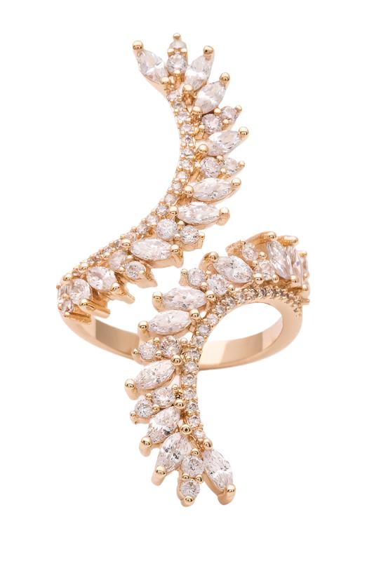 TEEK - Adjustable Iconic CZ Cocktail Ring RING TEEK FG Gold  