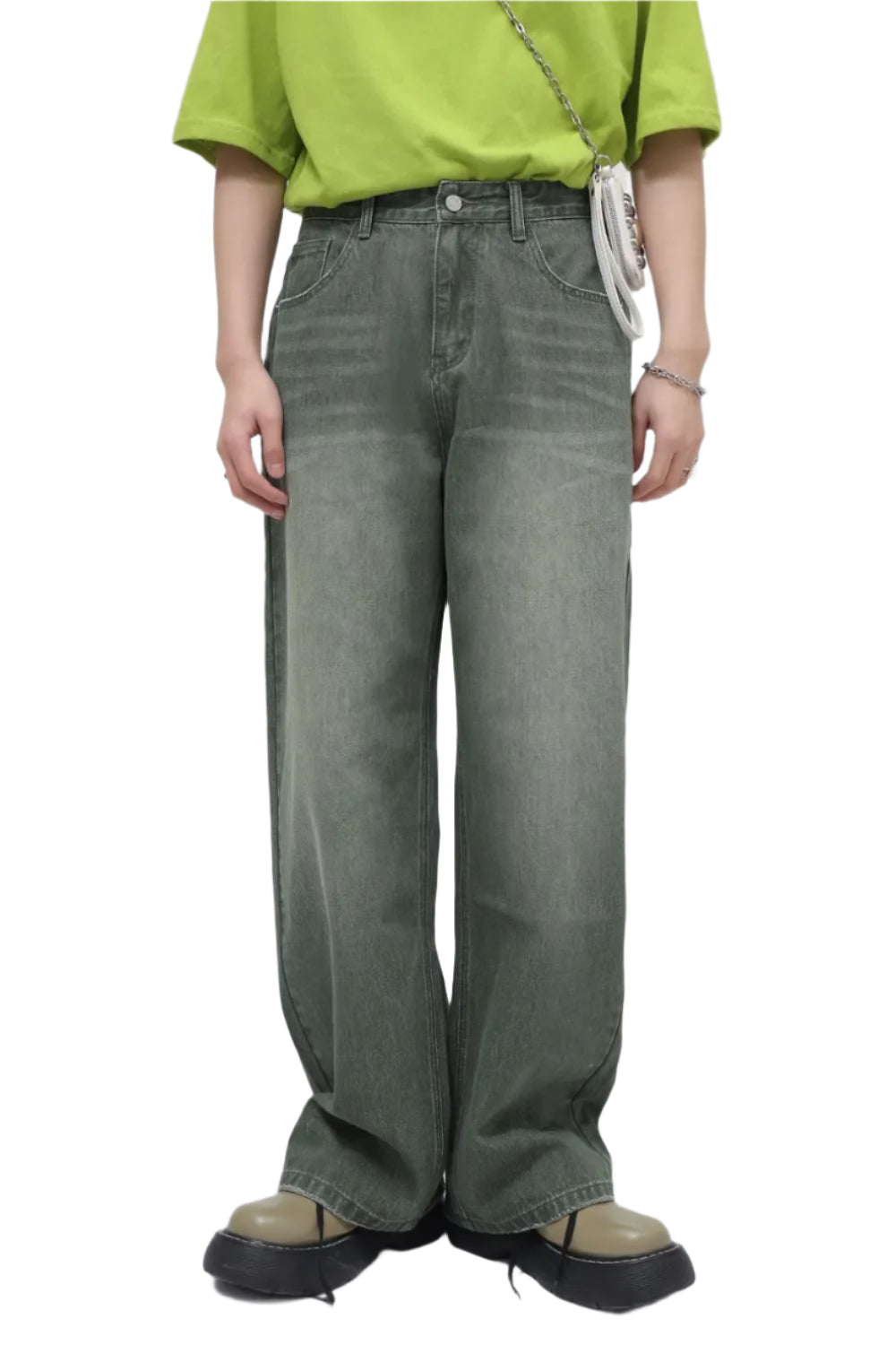 TEEK - Mens Medium Wash Straight Leg Jeans JEANS TEEK Trend