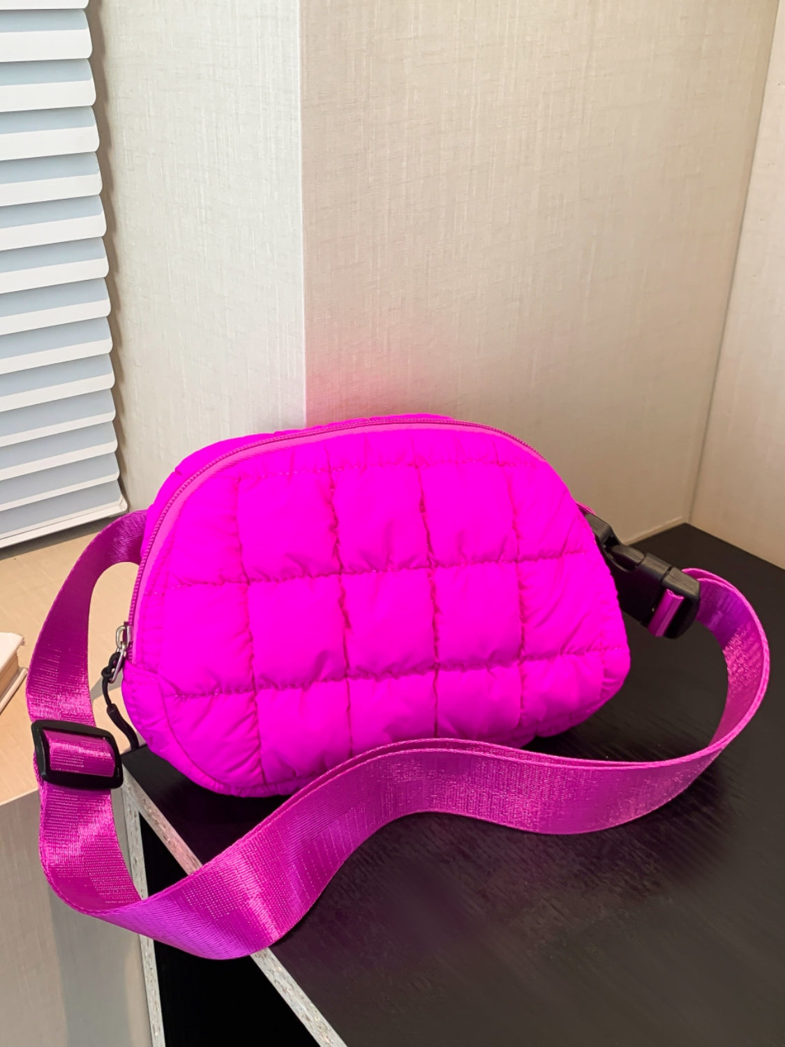 TEEK - Bubble Texture Adjustable Strap Crossbody Bag BAG TEEK Trend Hot Pink