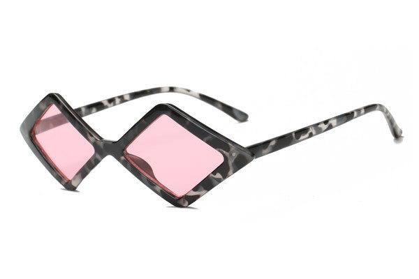 TEEK - Womens Diamond Shape Sunglasses EYEGLASSES TEEK FG Pink  