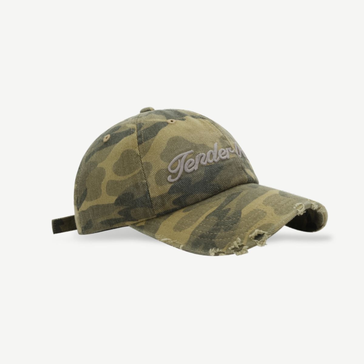 TEEK - Letter Graphic Camouflage Cotton Hat HAT TEEK Trend   