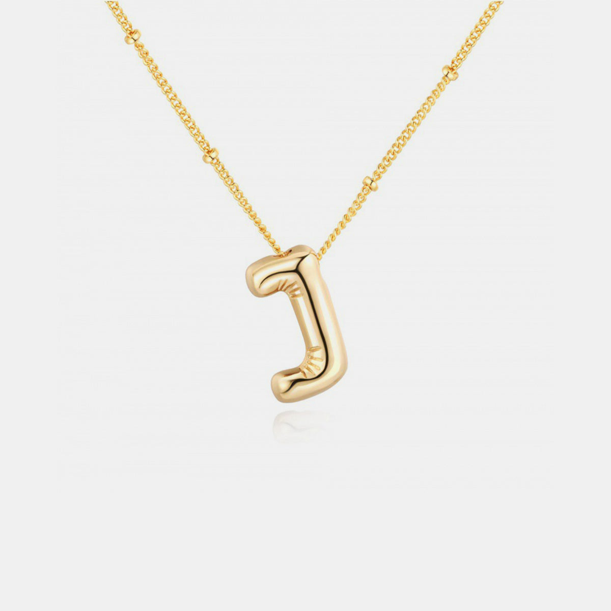 TEEK - A-J Gold-Plated Letter Necklace JEWELRY TEEK Trend Style J  