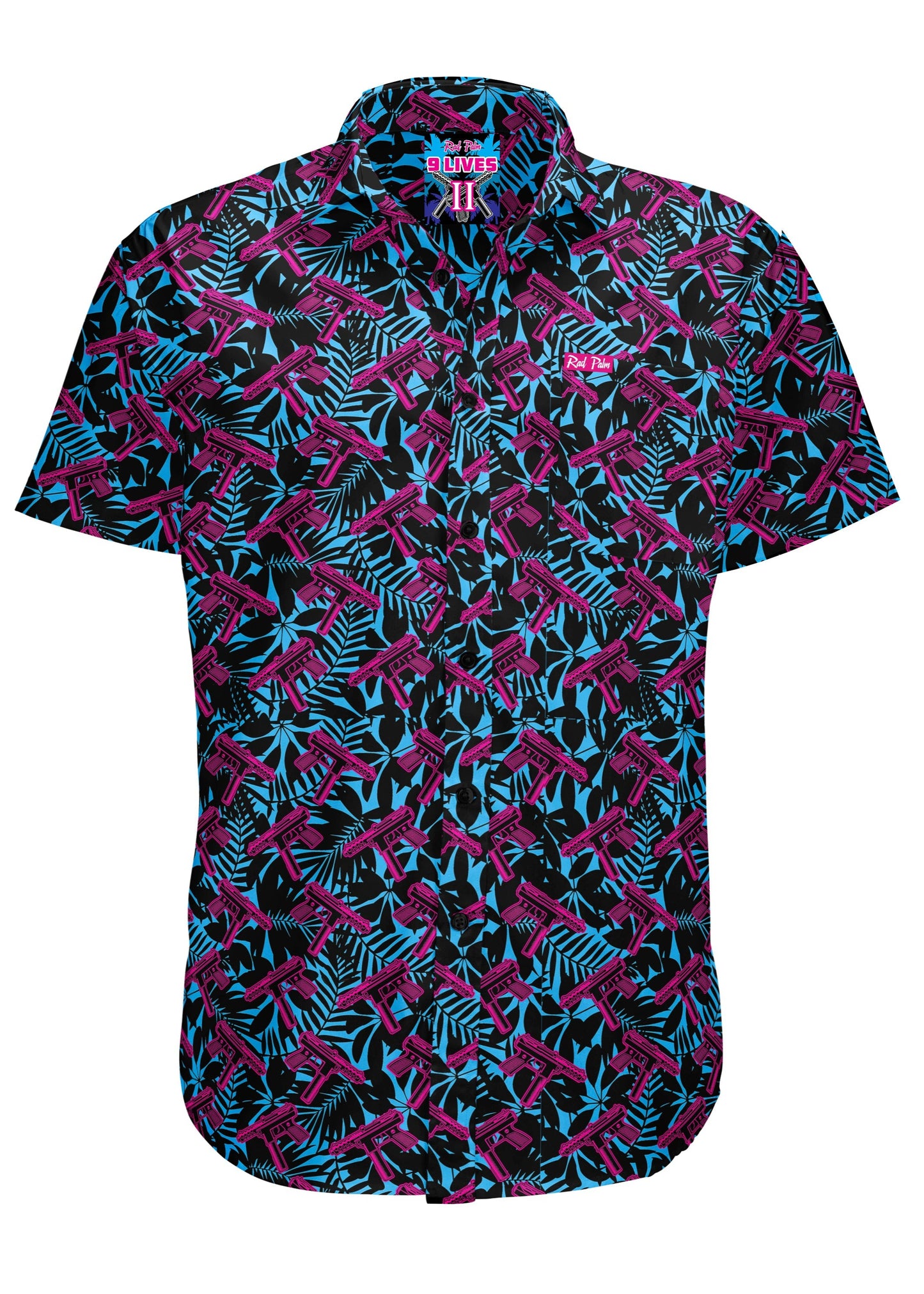 TEEK - 9 Lives 2 Mens Button Up Shirt TOPS TEEK RP Small