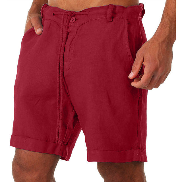 TEEK - Mens Drawstring Casual Shorts SHORTS TEEK K Red S 