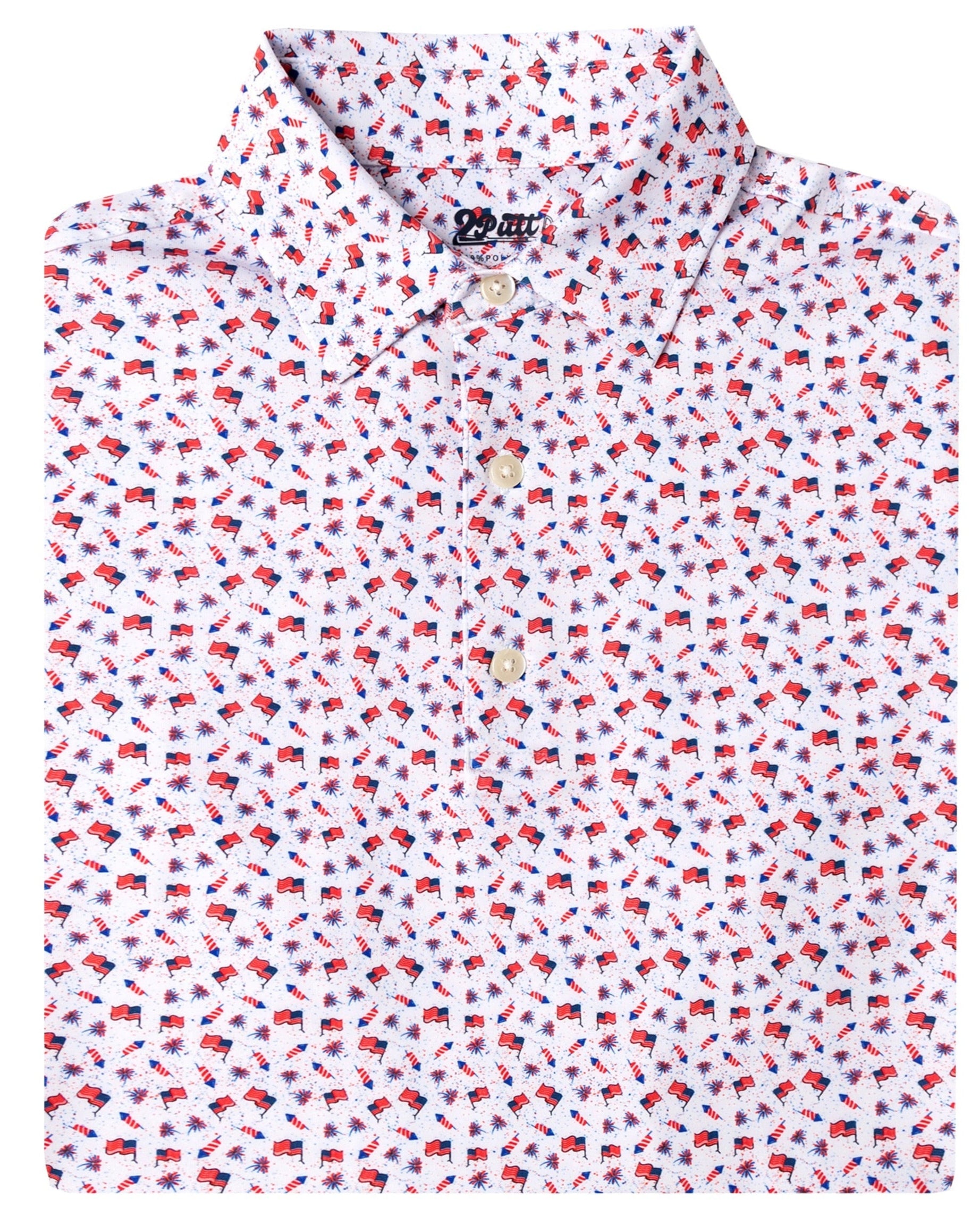 TEEK - Golf Of America Mens Polo TOPS TEEK 2P S