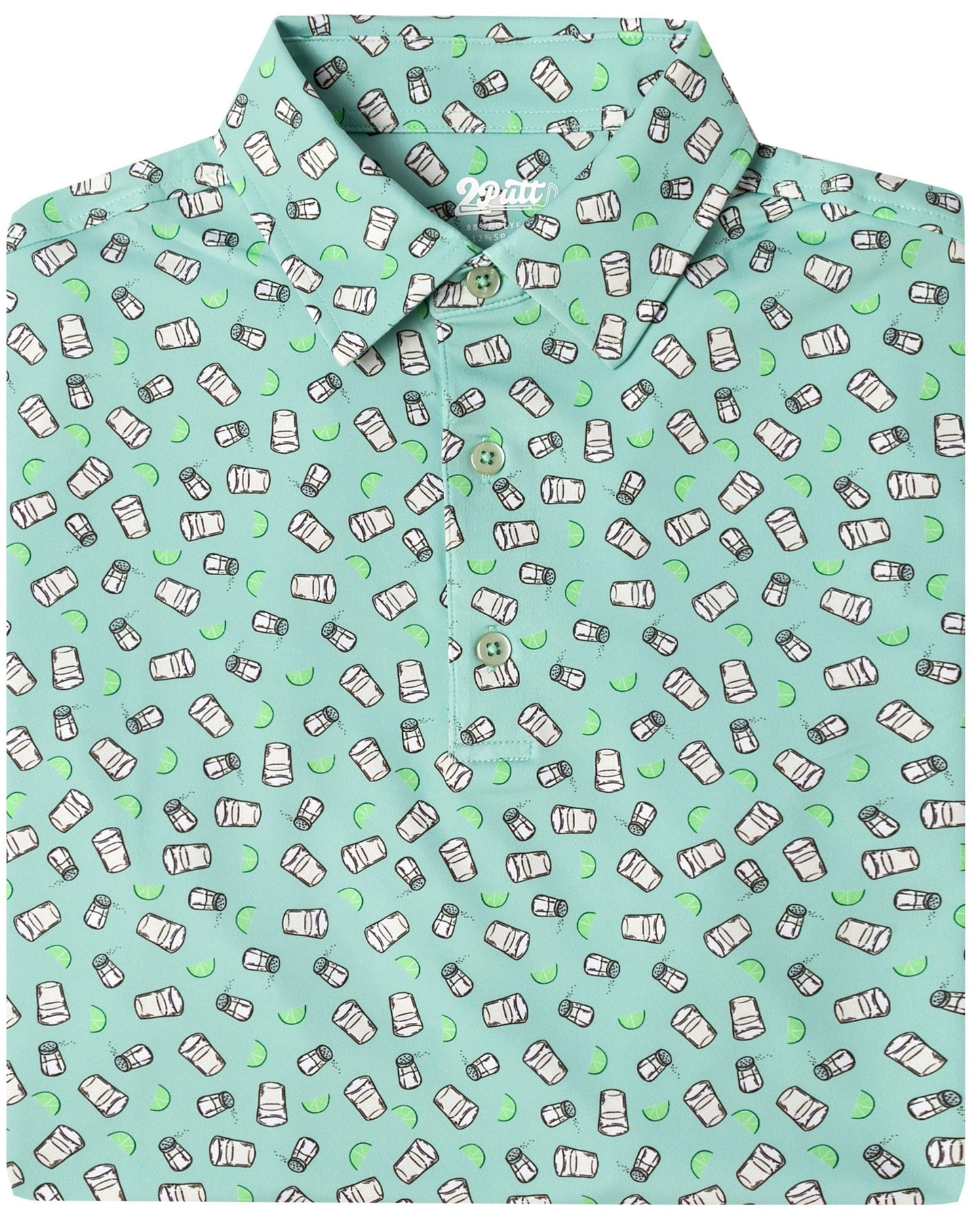 TEEK - Tequila Shots Mens Polo TOPS TEEK 2P S