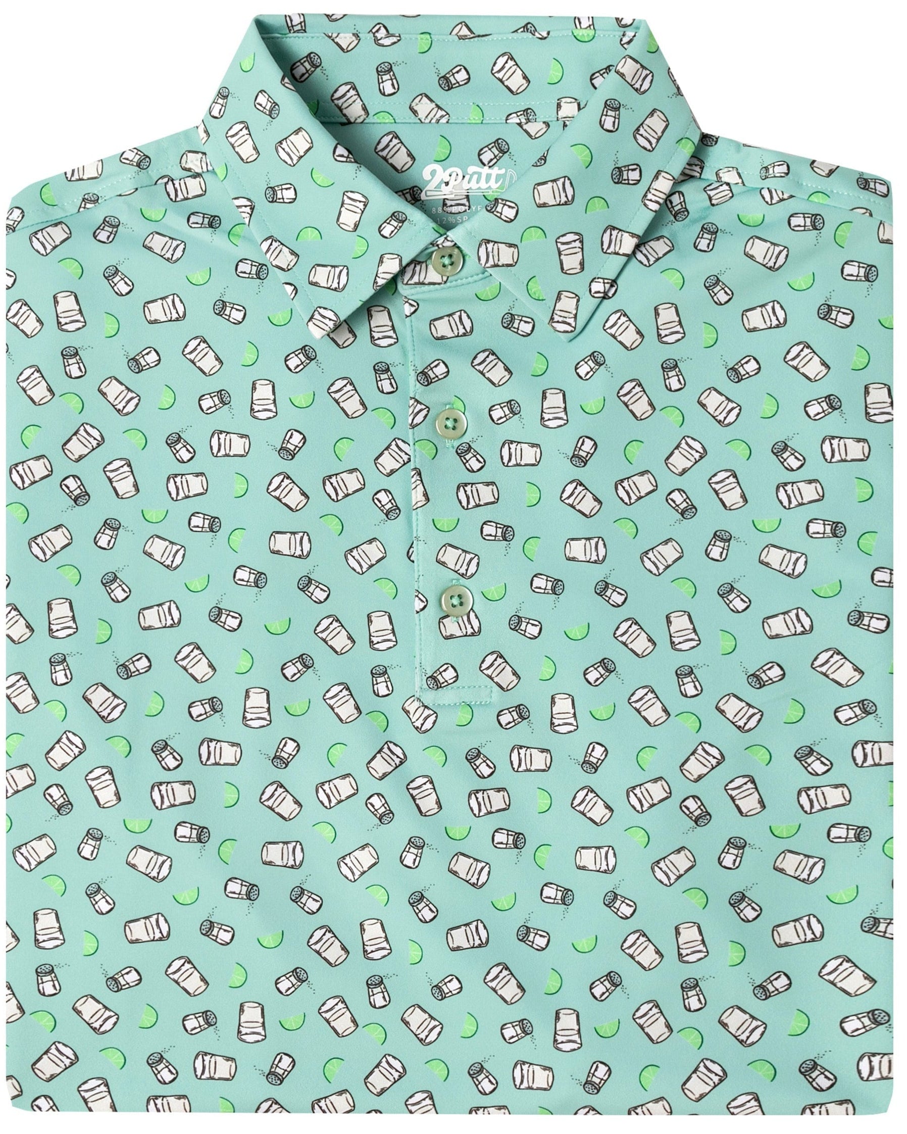 TEEK - Tequila Shots Mens Polo TOPS TEEK 2P S