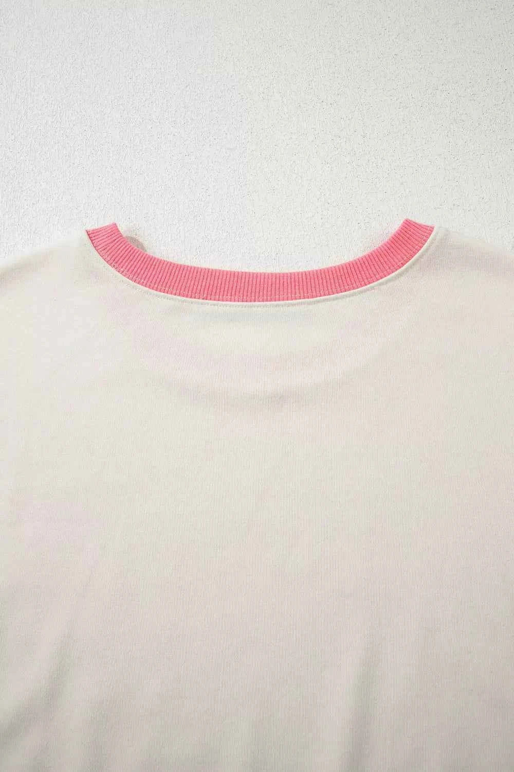 TEEK - Color Block Striped Patchwork Dolman Slit Sweatshirt TOPS TEEK Trend