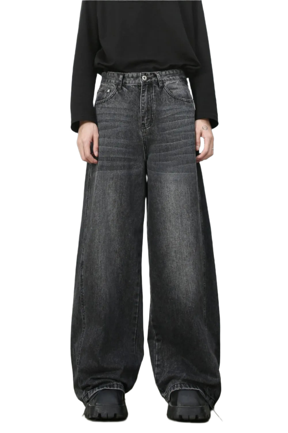 TEEK - Mens Dark Wide Leg Jeans JEANS TEEK Trend S