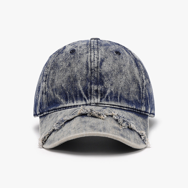 TEEK - Fringe Adjustable Cotton Baseball Cap HAT TEEK Trend Indigo  