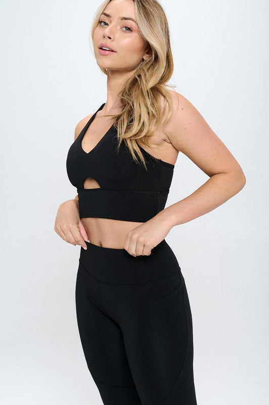 TEEK - Two Piece Activewear Set with Cut-Out Detail SET TEEK FG Black S 