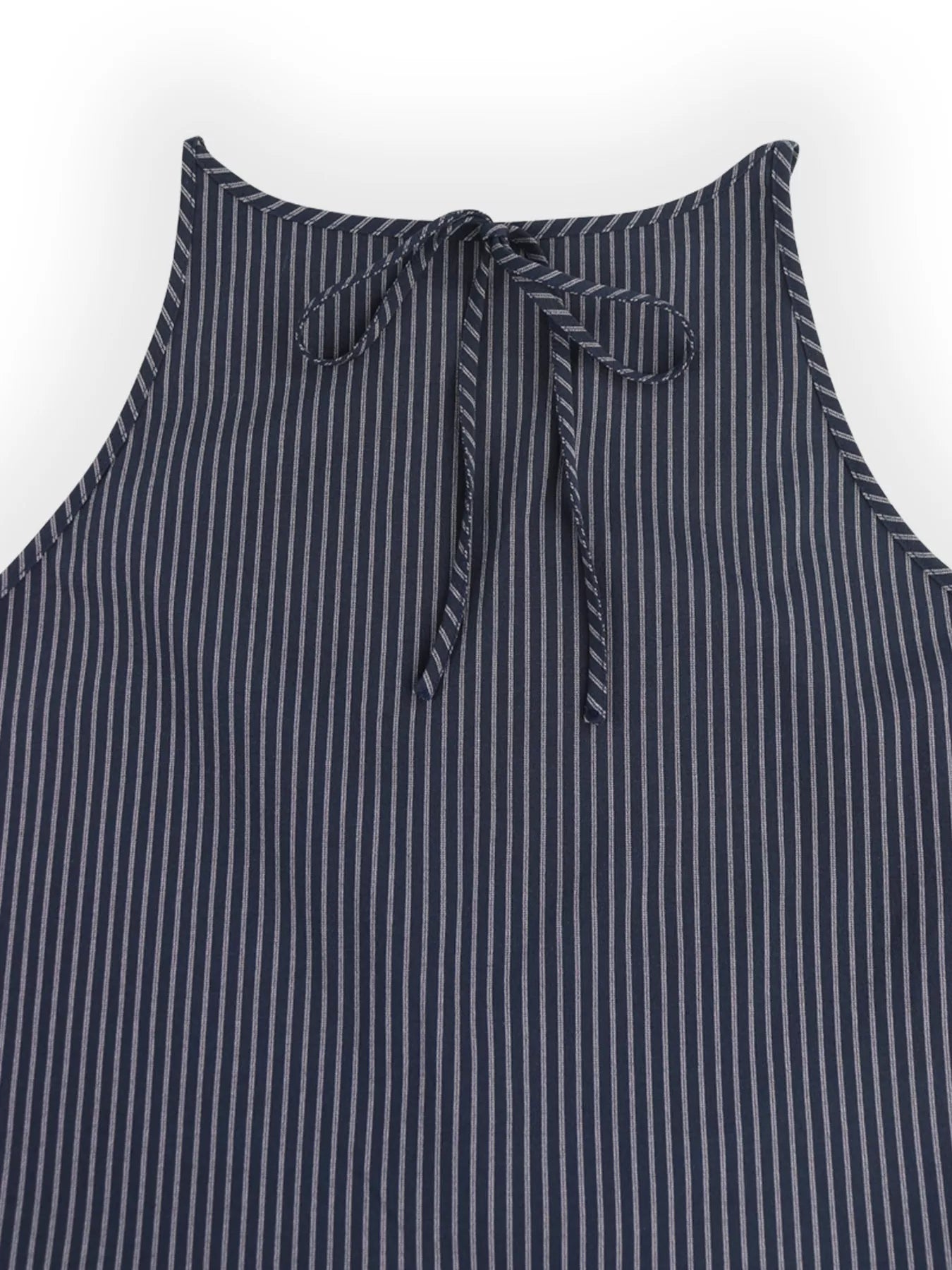 TEEK - Striped Sleeveless Top and Wide-Leg Pants Set SET TEEK Trend
