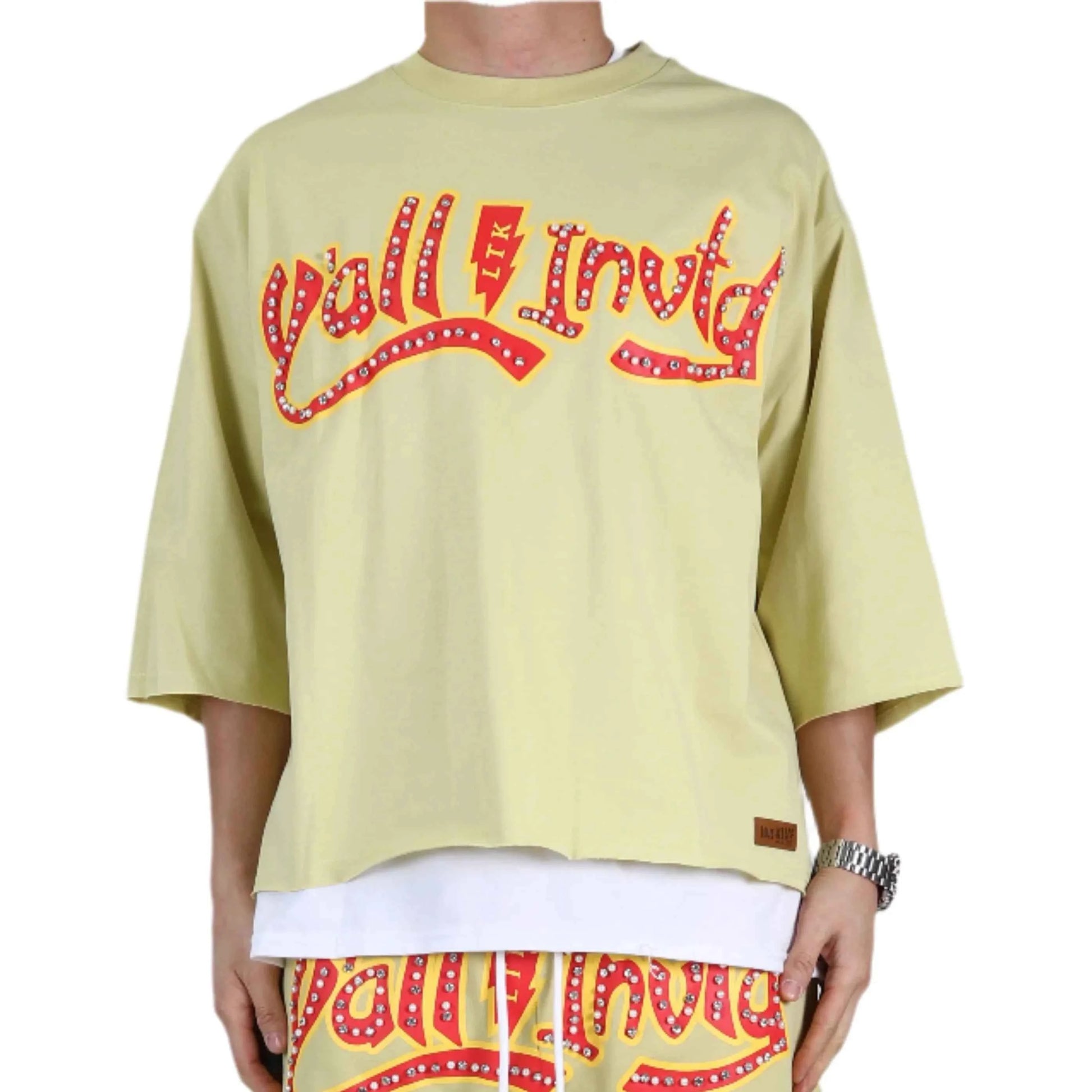 TEEK - BRITON SN/ Jersey 3/4 Sleeve Crop Top Tee Men's Tee Love to Kleep S