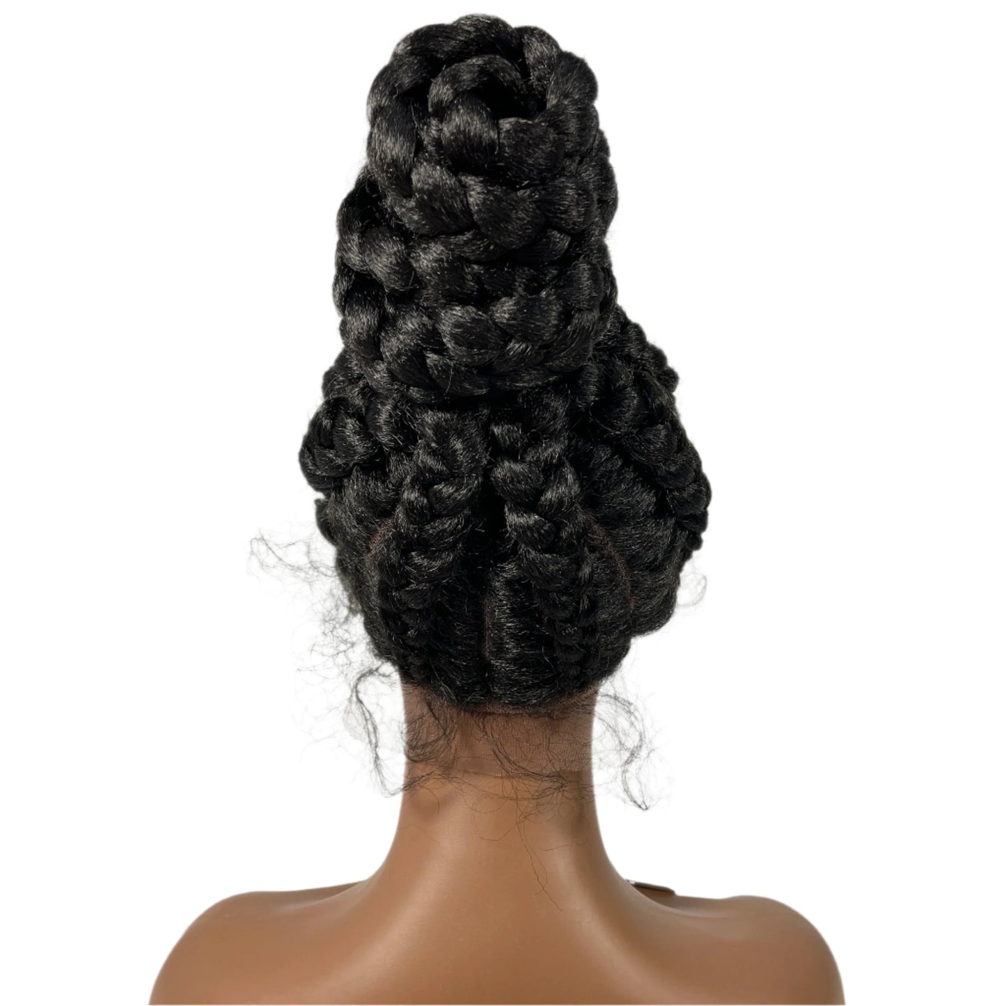 TEEK - Synthetic Braided Updo Lace Front Wig HAIR theteekdotcom   