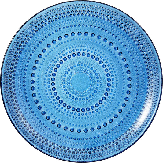 TEEK - Glass Hobnail Dinner Charger Plates Set | Dark Blue HOME DECOR TEEK KS