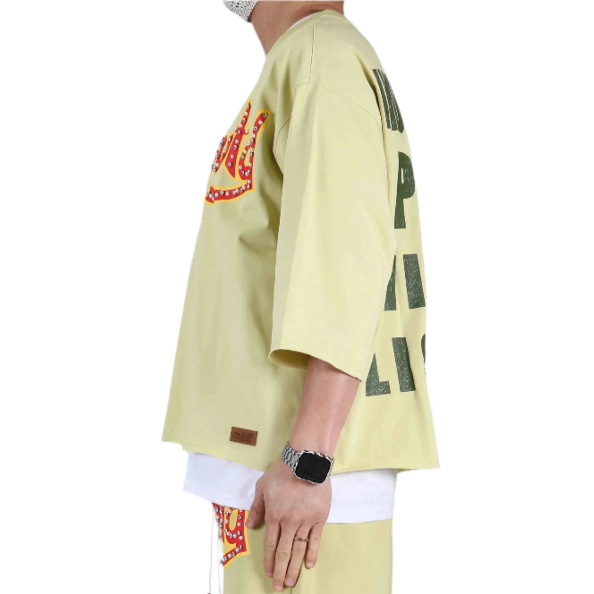 TEEK - BRITON SN/ Jersey 3/4 Sleeve Crop Top Tee Men's Tee Love to Kleep