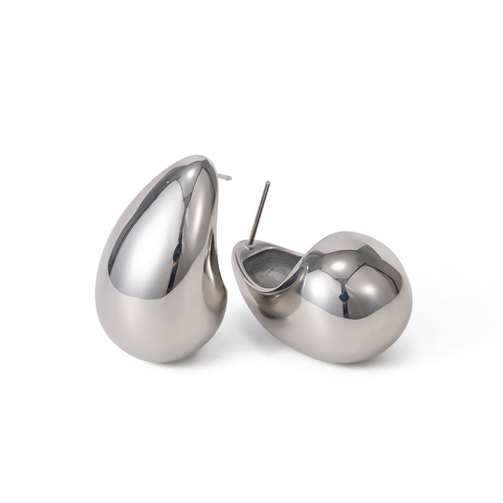 TEEK - Variety of Stainless Steel Drop n Cuff Earrings JEWELRY theteekdotcom JDE230501-S  