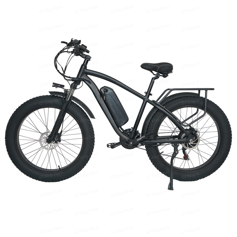 TEEK - Electric Fat Tires 750W Bike TRANSPORTATION theteekdotcom M26 Black (Non-USA) 21|53cm (175cm-180cm) Outside of USA