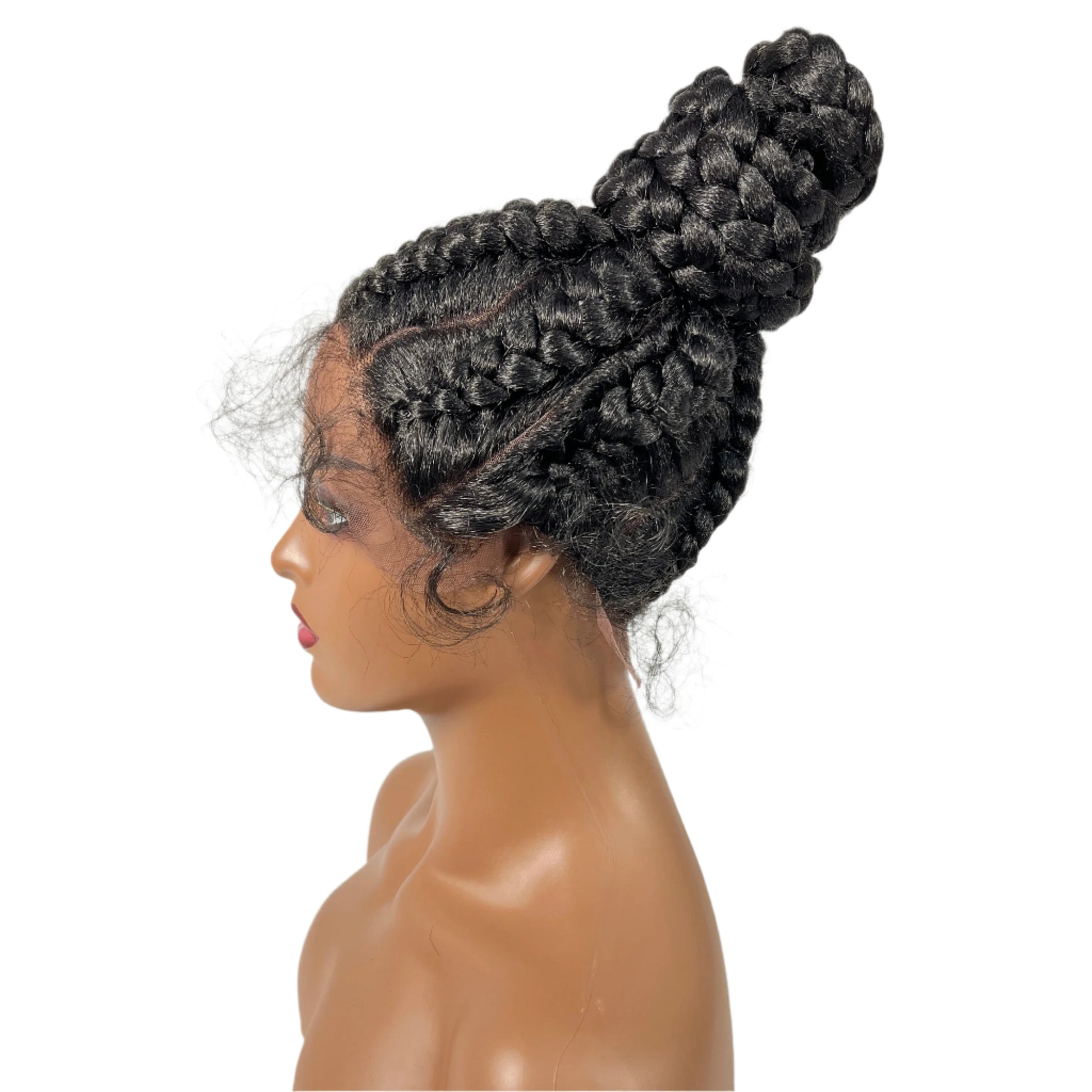 TEEK - Synthetic Braided Updo Lace Front Wig HAIR theteekdotcom   