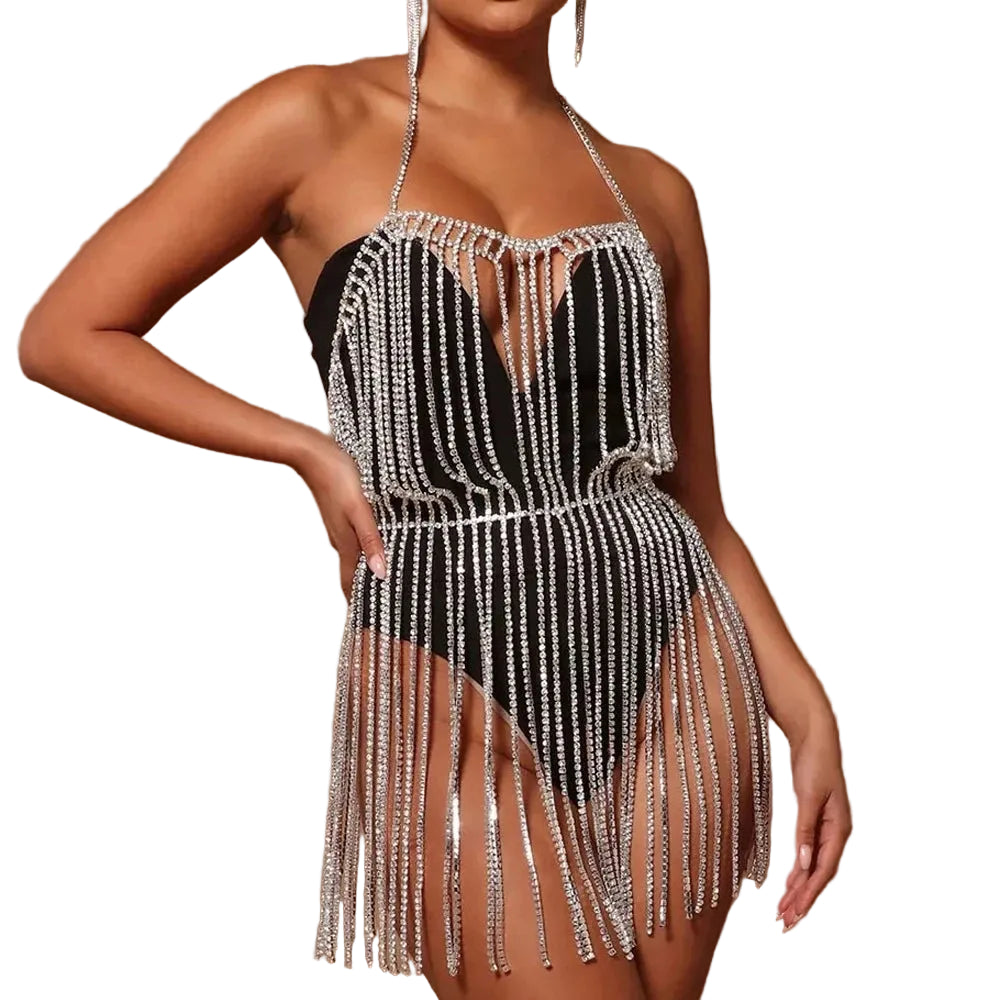 TEEK - Layered Chest Chain Dress or Vest