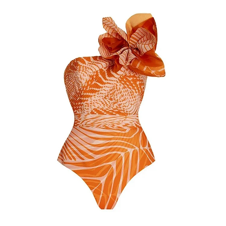 TEEK - Beau Flower Beachwear | Various Styles SWIMWEAR theteekdotcom Orange S 