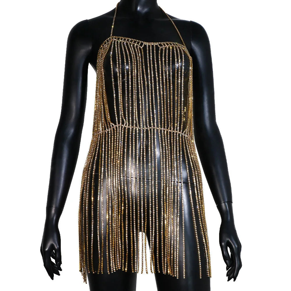 TEEK - Layered Chest Chain Dress or Vest