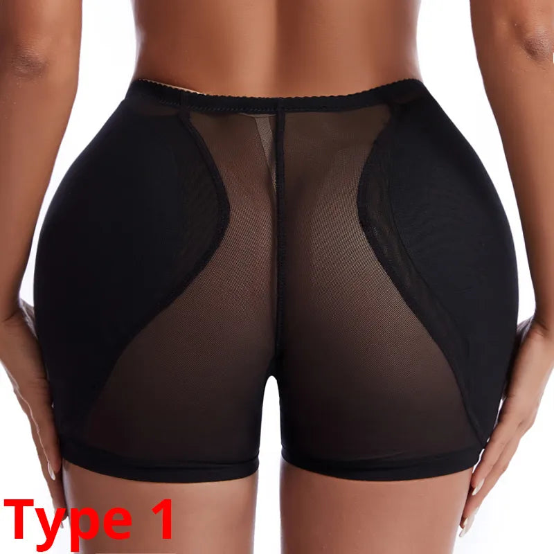 TEEK - Padded Lifter Hip Enhancer Control Panties UNDERWEAR theteekdotcom Black US L | Asian XXL 