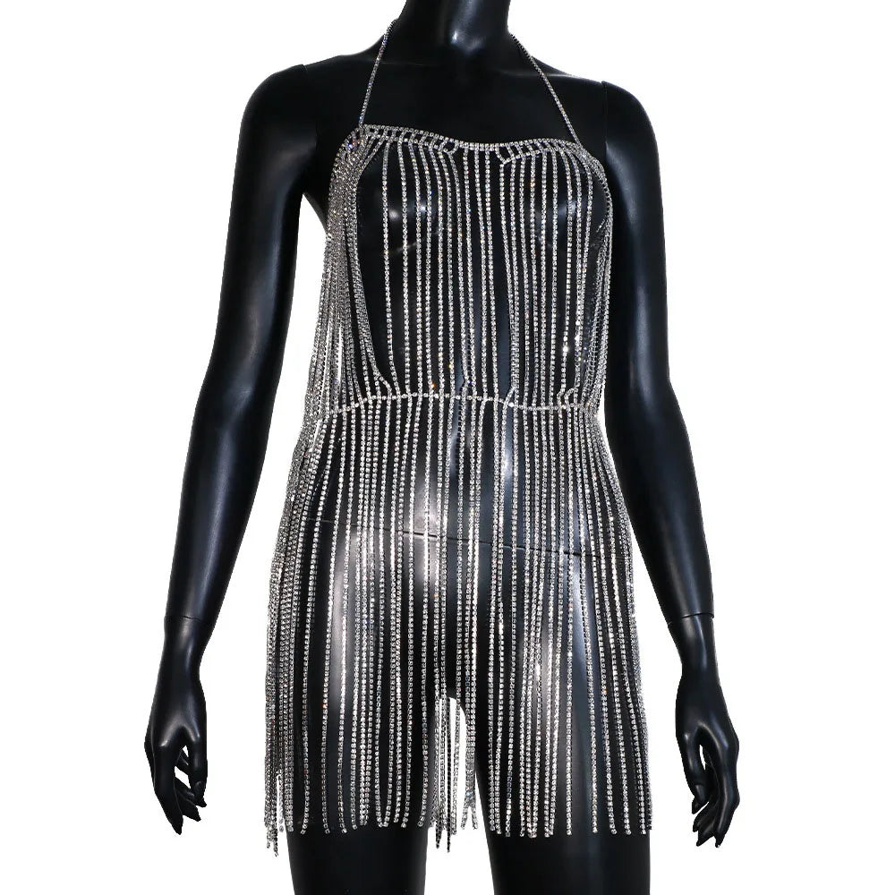 TEEK - Layered Chest Chain Dress or Vest